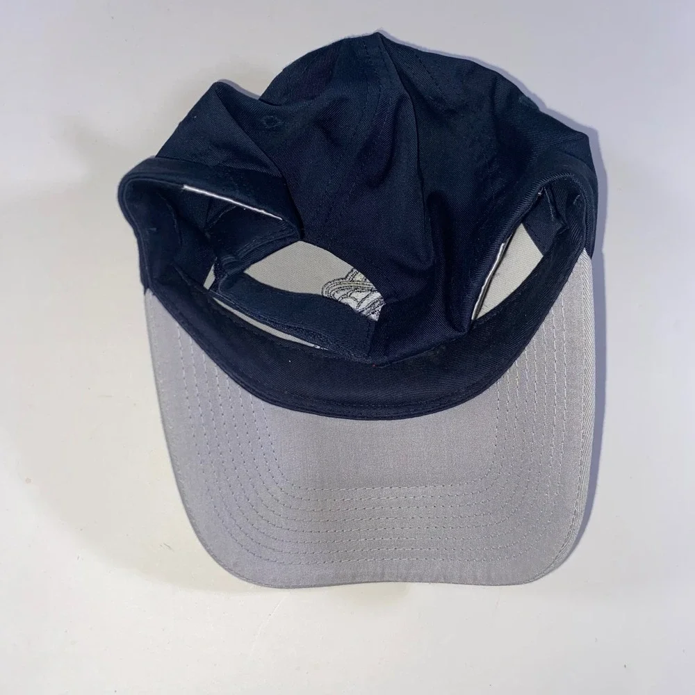 Outdoor Cap Navy Grey Bulldog Hard Hat Construction Baseball Hat One Size